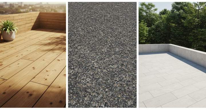 2. Terrasse en bois, en pierre ou en béton